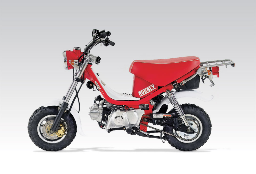 Moto Bubbly 50 Skyteam - Profil