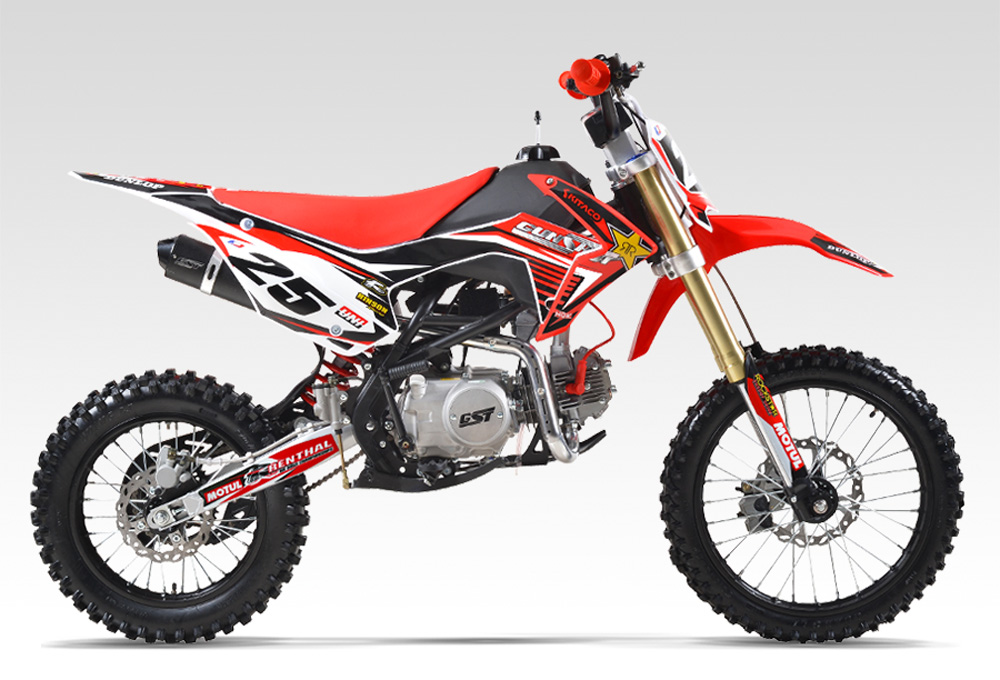 Pit Bike GUNSHOT 125-FX 17/14 - Dirt Bike 125cc - Moteur LIFAN 125 - Rouge