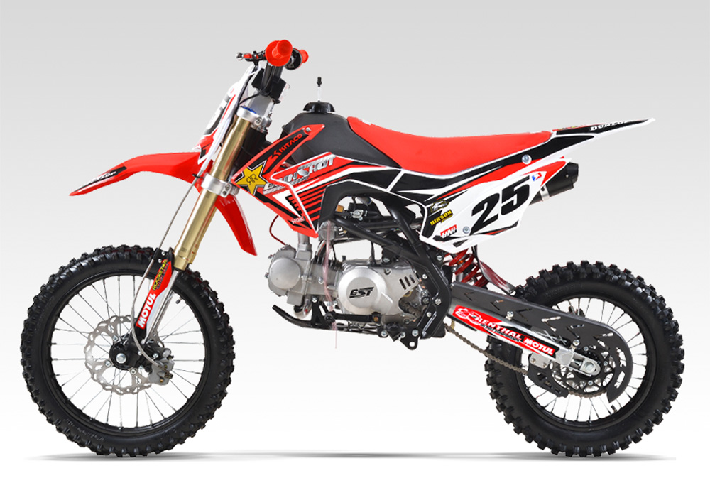 Pit Bike GUNSHOT 125-FX 17/14 - Dirt Bike 125cc - Moteur LIFAN 125 - Rouge