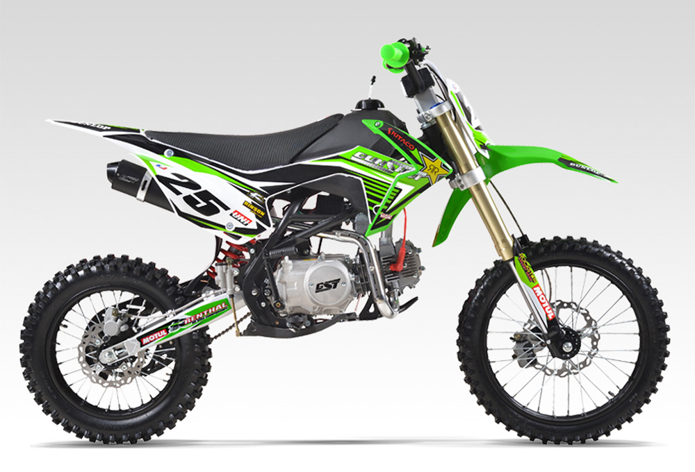 Pit Bike GUNSHOT 125-FX 17/14 - Dirt Bike 125cc - Moteur LIFAN 125 - Vert