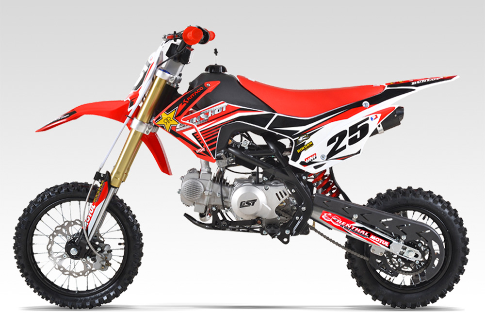 Pit Bike GUNSHOT 150-FX 12/14 - Dirt Bike 150cc - Moteur YX 149 - Rouge