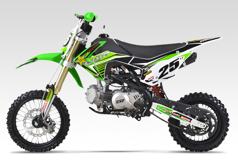 Pit Bike GUNSHOT 150-FX 12/14 - Dirt Bike 150cc - Moteur YX 149 - Vert