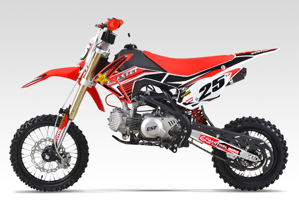 Pit Bike GUNSHOT 150 PRO-F 12/14 - Dirt Bike 150cc - Moteur YX 150 - Rouge Pit Bike GUNSHOT 150 PRO-F 12/14 - Dirt Bike 150cc - Moteur YX 150 - Rouge