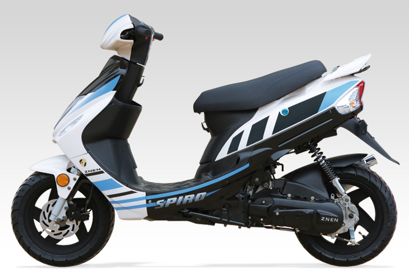 Scooter 50 2 Temps - ZNEN - SPIRO 50 PLUS - Profil Bleu